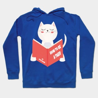 cat reading a book Hoodie